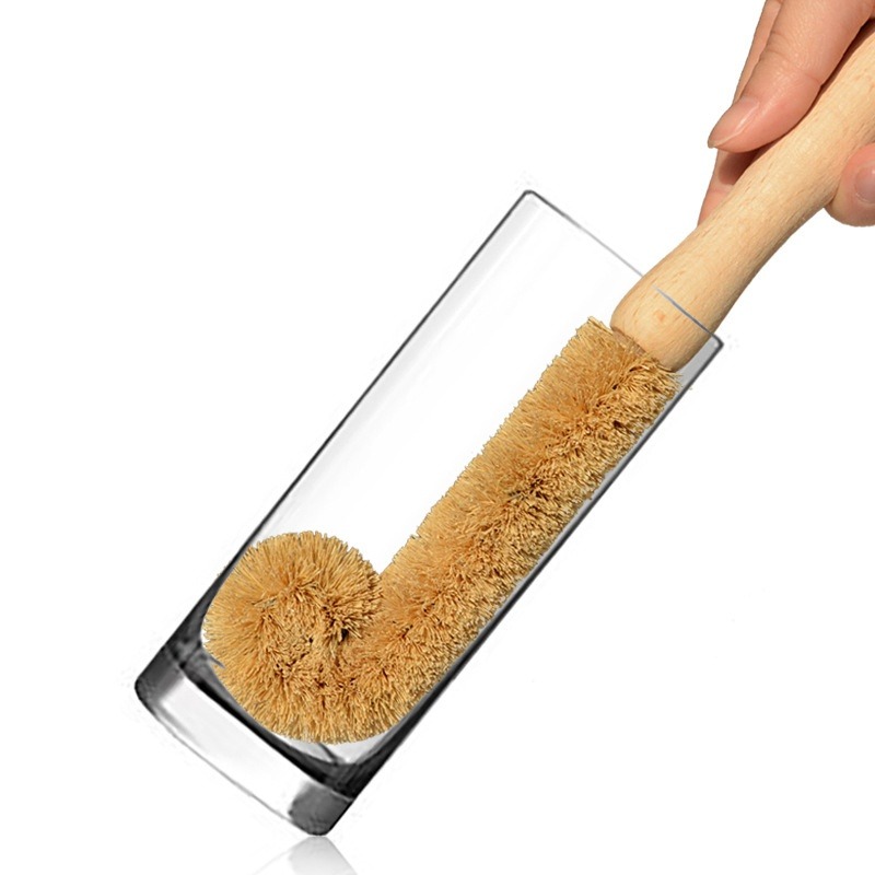 Dish Brush Bamboo - Mutfak Temizleme Fırçası Doğal Hindistan Cevizi