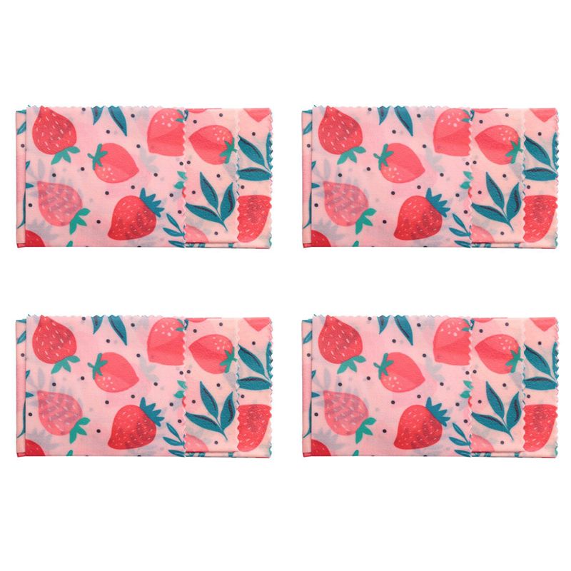 Beeswax Wrap Reusable - B62B-4Set Yeniden Kullanılabilir Balmumu Bez Sarma