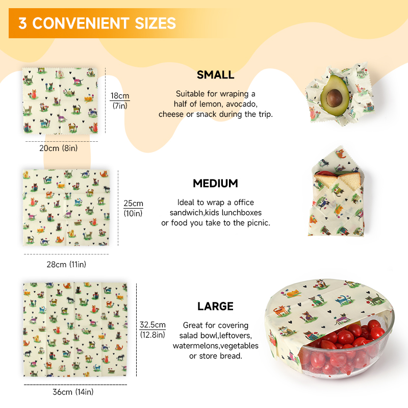 6 Paket (2S. 2M, 2L) Yeniden K - Beeswax Wrap Reusable incelemesi ve fiyatı